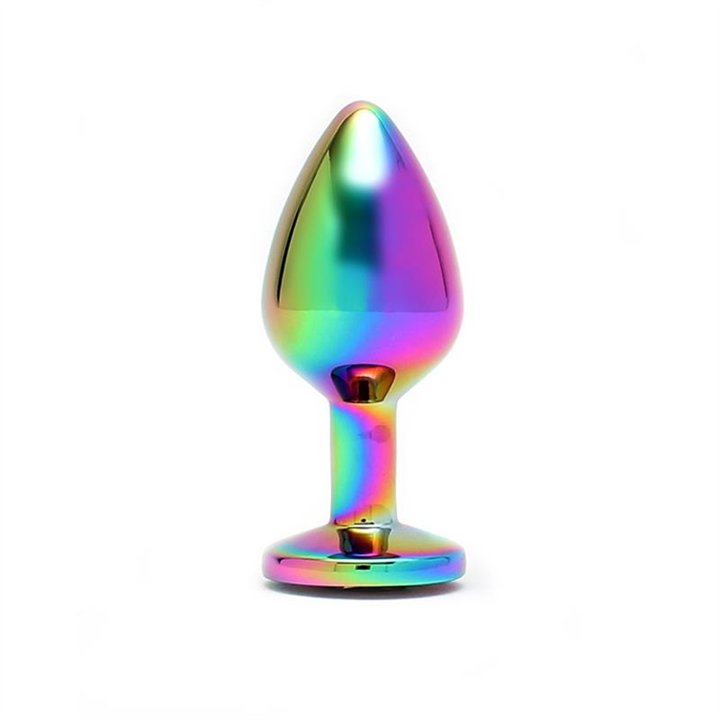 Anal plug and jewel in rainbow colors Plug Rainbow - R2580 - Teknashop Ltd