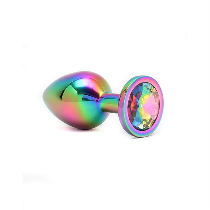 Anal plug and jewel in rainbow colors Plug Rainbow - R2580 - Teknashop Ltd