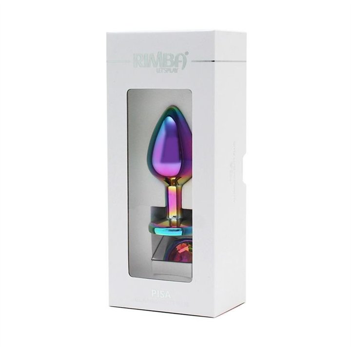 Anal plug and jewel in rainbow colors Plug Rainbow - R2580 - Teknashop Ltd