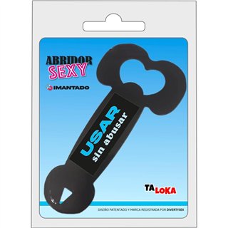 Metal bottle opener in the shape of a penis. - 8412345049514 - Teknashop Ltd