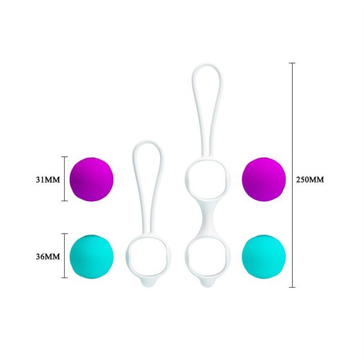 Kegel Balls Orgasmic Balls Pink and Blue - BI-014265 - Teknashop Ltd