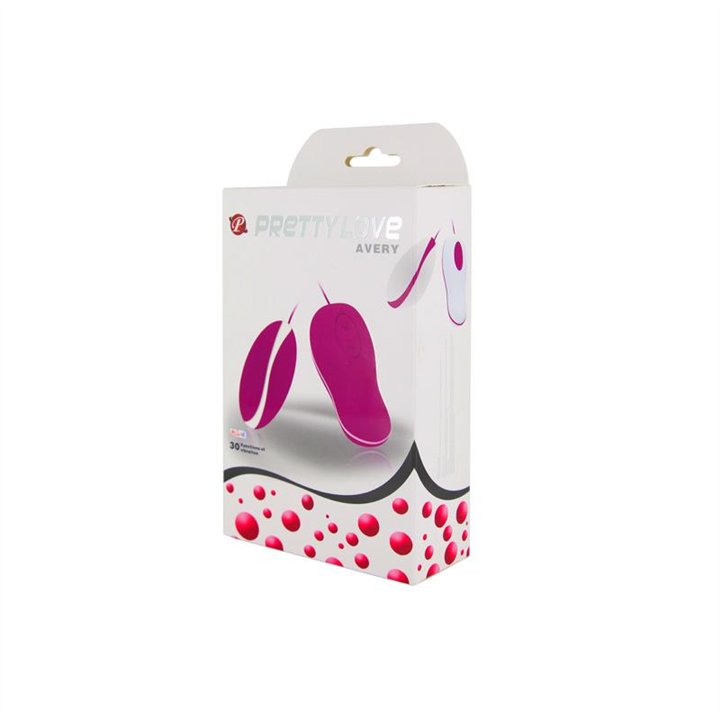 Vibrating Egg Avery Pink and White - BI-014294 - Teknashop Ltd