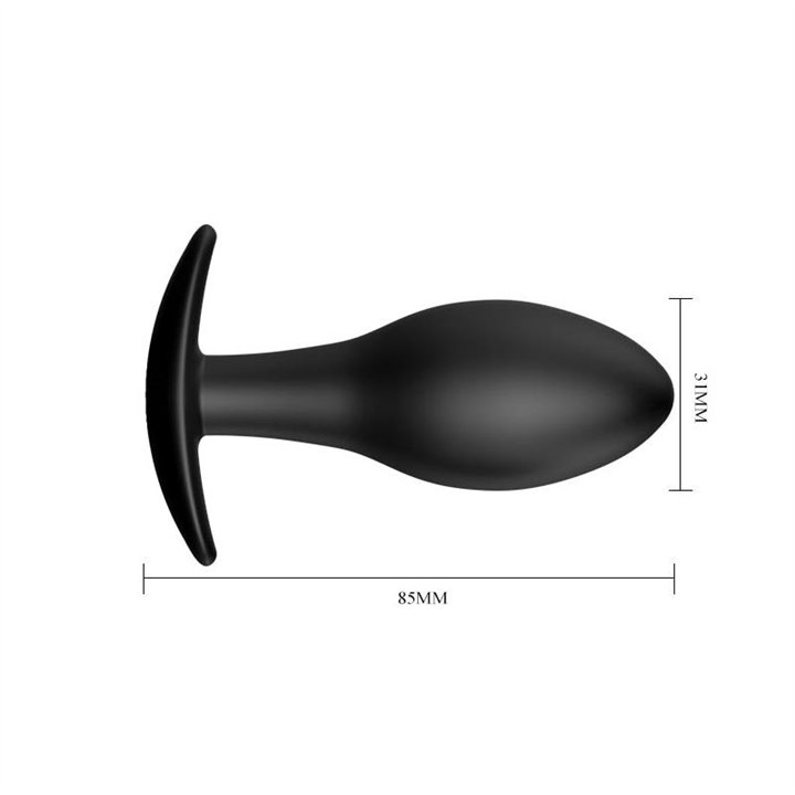 Plug Anal Ancla Negro - BI-040038N - Teknashop Ltd