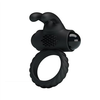 Vibrating Cock Ring Eudora Black - BI-026219 - Teknashop Ltd