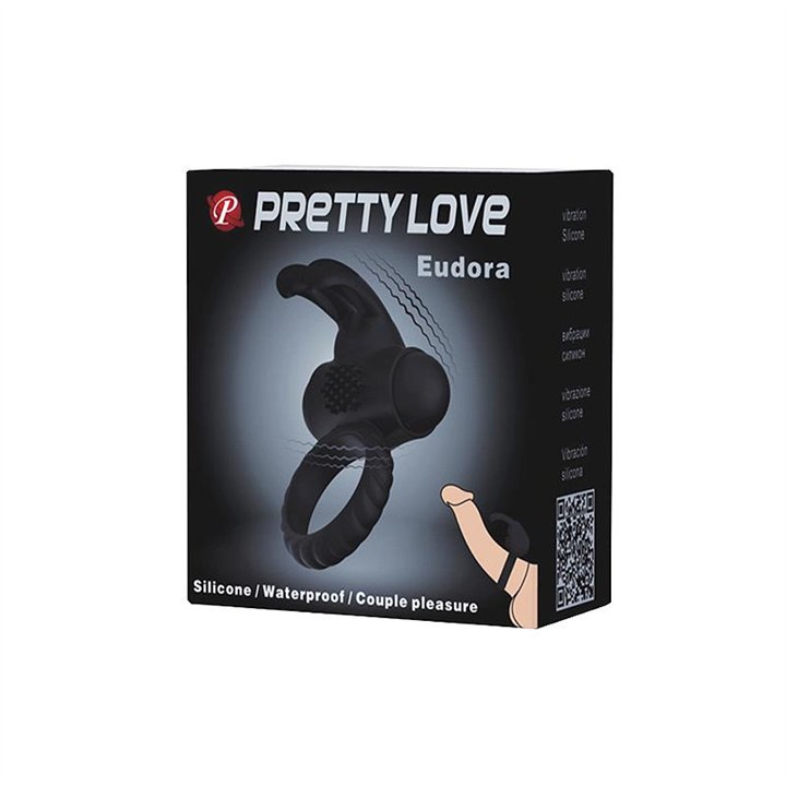 Vibrating Cock Ring Eudora Black - BI-026219 - Teknashop Ltd
