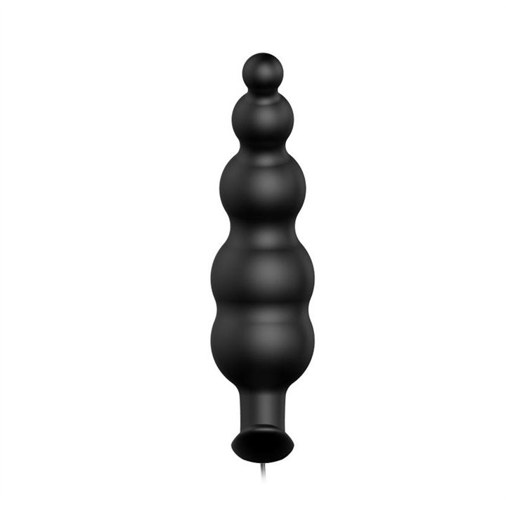 Anal Plug Bubbles Vibrator Black withRemote Control - BI-040039 - Teknashop Ltd
