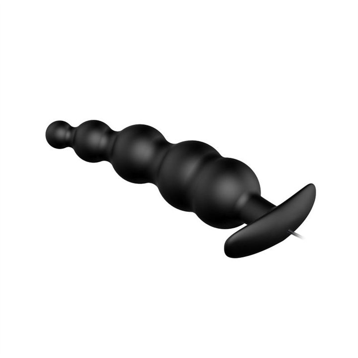 Anal Plug Bubbles Vibrator Black withRemote Control - BI-040039 - Teknashop Ltd