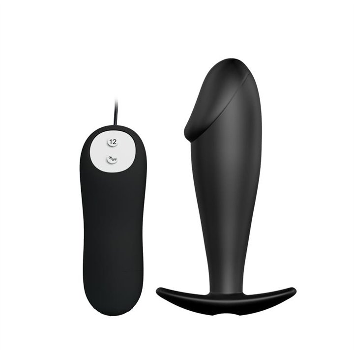 Anal Plug Black with Remote Control - BI-040040 - Teknashop Ltd