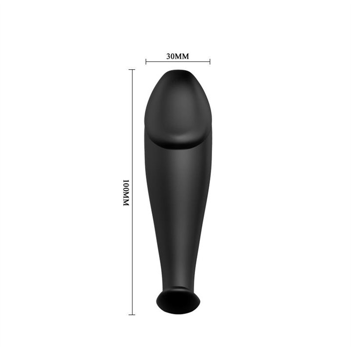 Anal Plug Black with Remote Control - BI-040040 - Teknashop Ltd