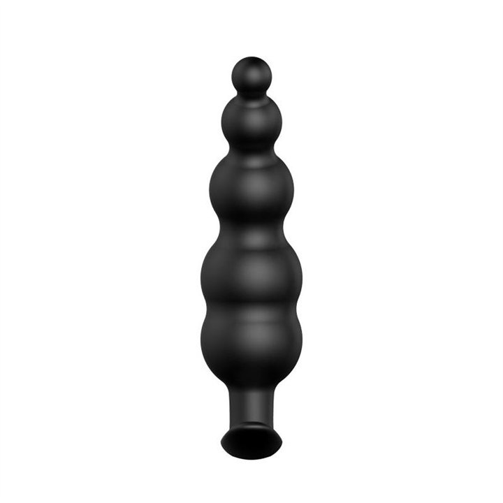 Anal Bubble Plug Black Silicone - BI-040039N - Teknashop Ltd