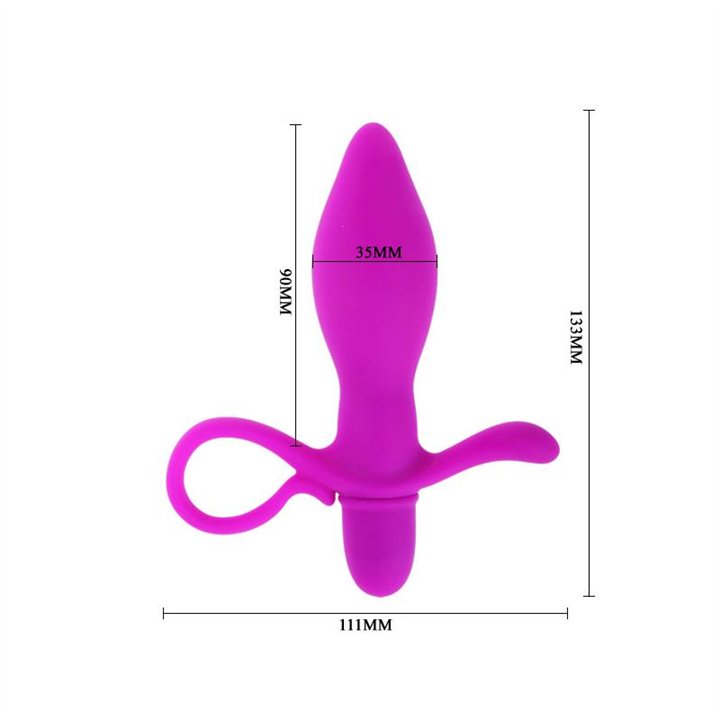 Butt Plug with Vibration Taylor Purple - BI-014287 - Teknashop Ltd