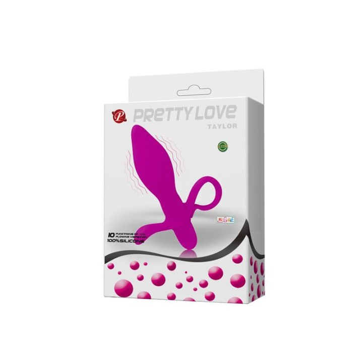 Butt Plug with Vibration Taylor Purple - BI-014287 - Teknashop Ltd