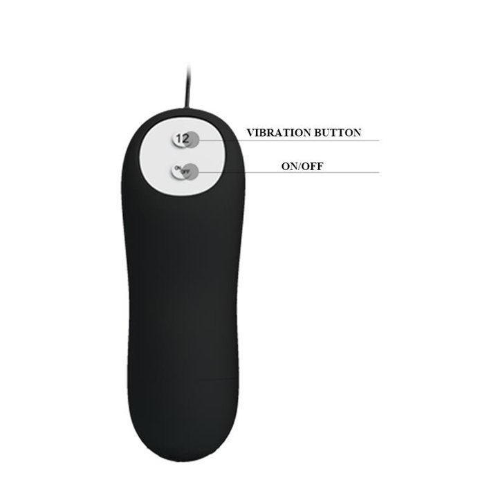 Anal Plug Black Anchor with Remote Control - BI-040038 - Teknashop Ltd
