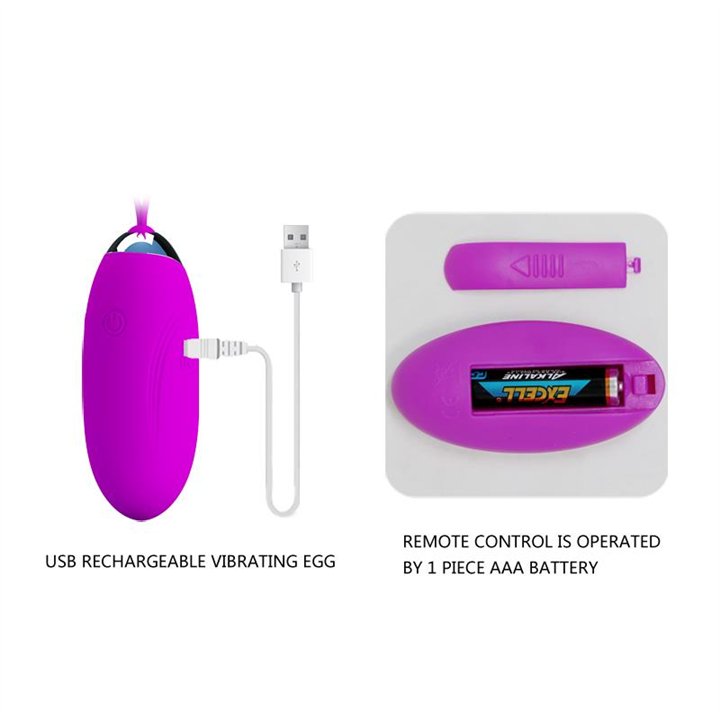 Vibrating Egg Remote Control Jenny - BI-014362W-9 - Teknashop Ltd