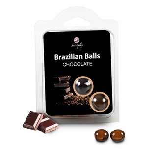 Set 2 Brazilian Balls Chocolate Aroma - F3385-1 - Teknashop Ltd