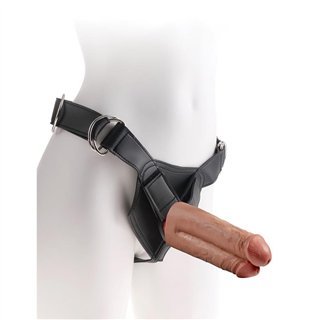 Strap-On Harness Two Cocks One Hole 7 Tan - PD-5644-22 - Teknashop Ltd
