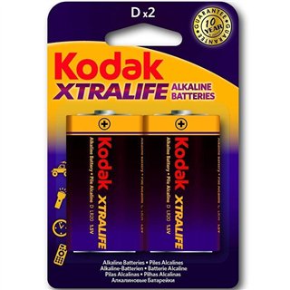 Xtralife Alkaline Battery D LR20 Blister of 2 - 887930952056 - Teknashop Ltd