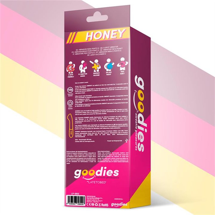 Honey G-Spot Vibe USB Silicone Fuchsia - LP-892 - Teknashop Ltd