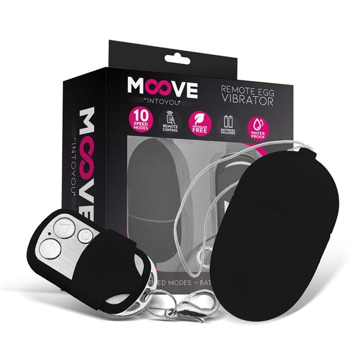 Vibrating Egg with Remote Control Medium Size Black - MO-935 - Teknashop Ltd