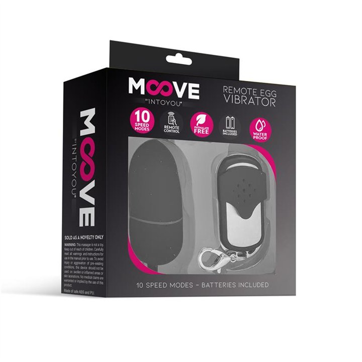 Vibrating Egg with Remote Control Medium Size Black - MO-935 - Teknashop Ltd