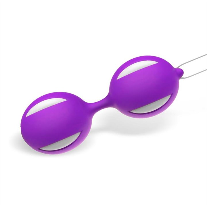 Misha Double Kegel Balls Silicone Purple - LT-670 - Teknashop Ltd