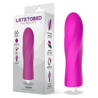 Trimy Easy Quick Vibrating Bullet Silicone Pink - LT-681 - Teknashop Ltd