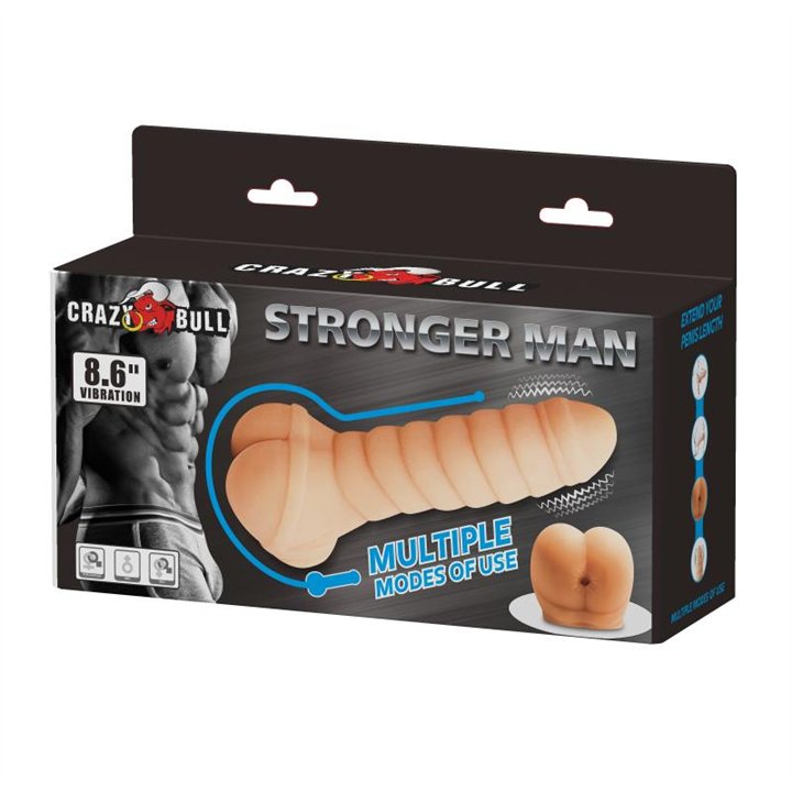 Penis Sleeve and Stimulator Stronger Man 8.6 - BM-009213Z - Teknashop Ltd