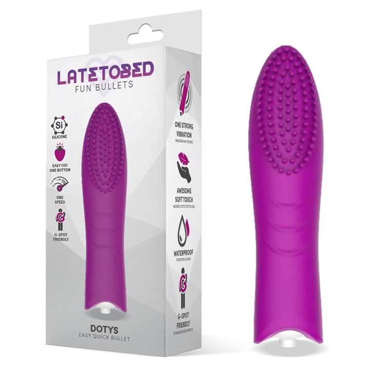 Dotys Easy Quick Vibrating Bullet Silicone Purple - LT-684 - Teknashop Ltd