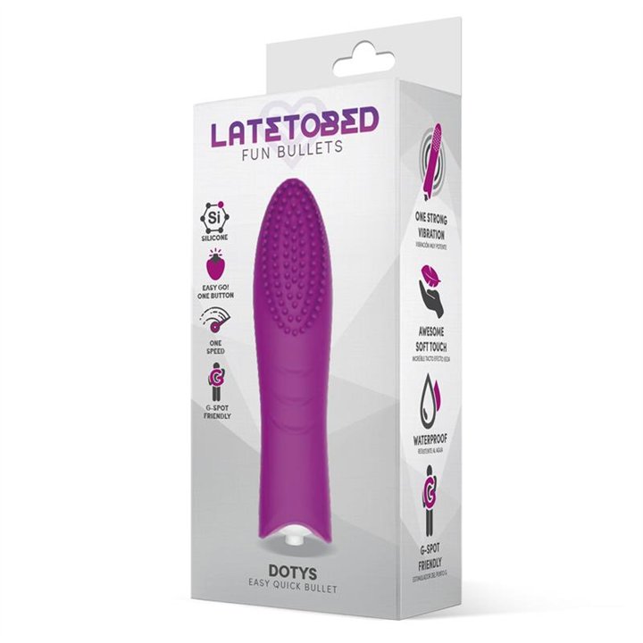 Dotys Easy Quick Vibrating Bullet Silicone Purple - LT-684 - Teknashop Ltd