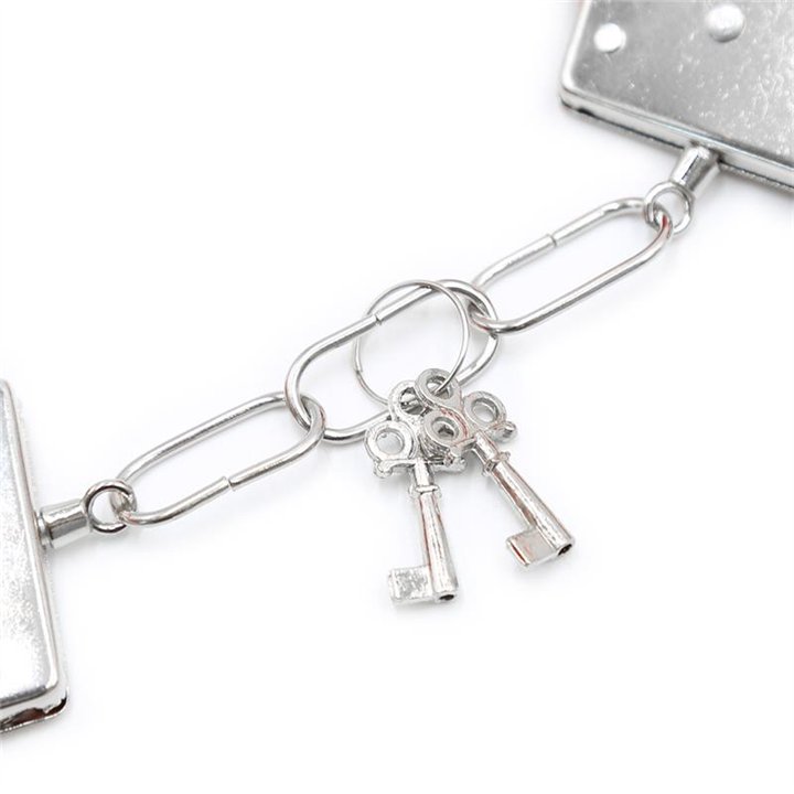 Furry Metal Handcuffs Red - FI-460 - Teknashop Ltd