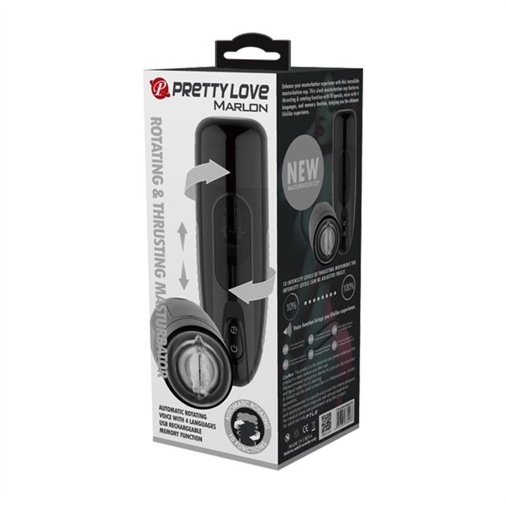 Marlos Automatic Masturbator with Vibration and USB Movement - BM-00900T60 - Teknashop Ltd