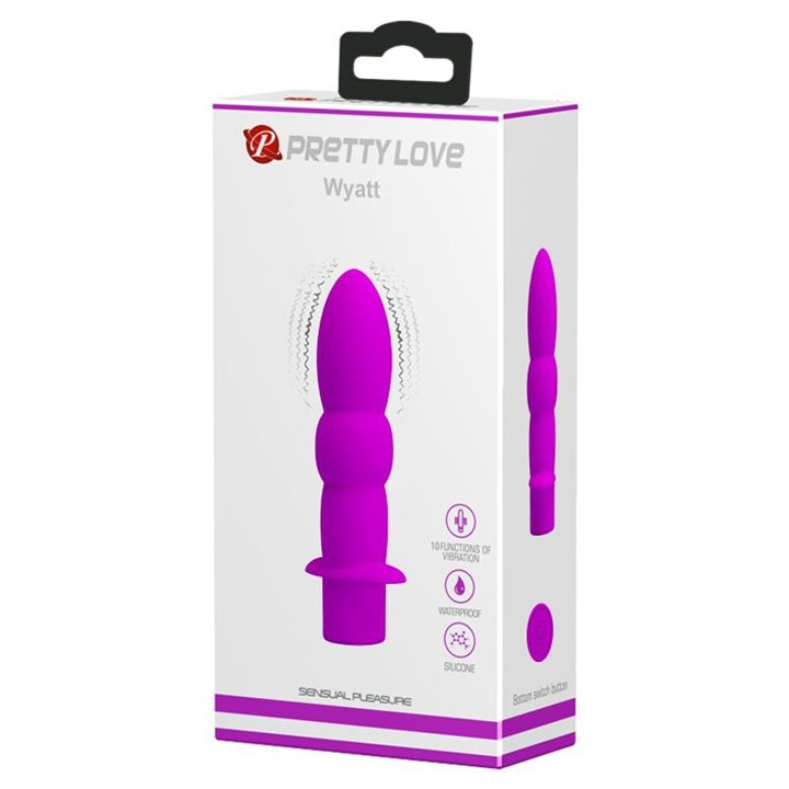 Wyatt Butt Plug 10 Vibrating Functions Pink - BI-040091 - Teknashop Ltd
