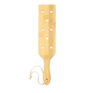 Bamboo Paddle with Hearts 33 cm - 843658379600 - Teknashop Ltd
