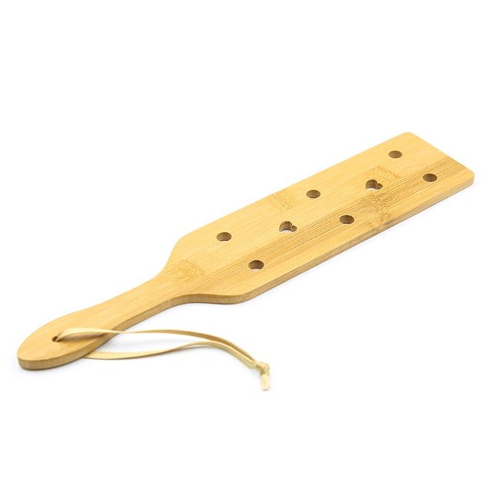 Bamboo Paddle with Hearts 33 cm - 843658379600 - Teknashop Ltd