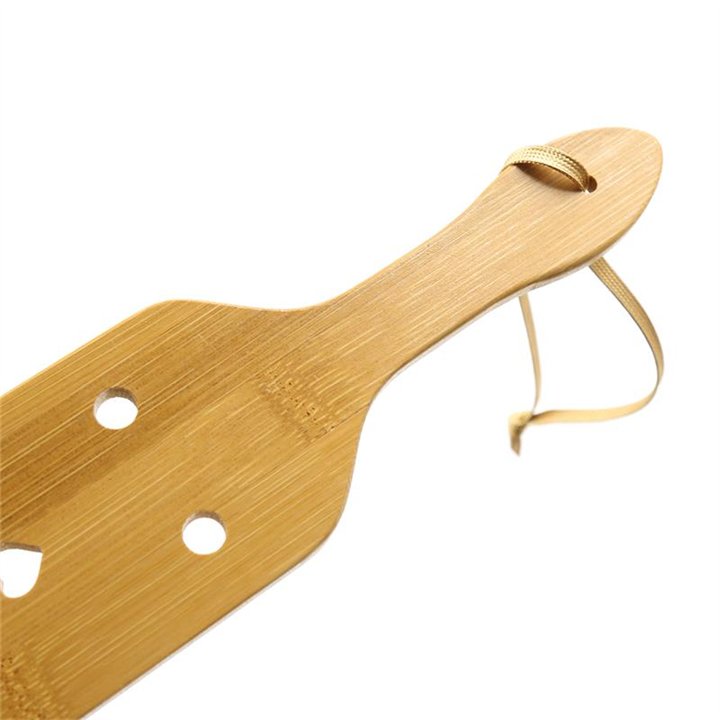 Bamboo Paddle with Hearts 33 cm - 843658379600 - Teknashop Ltd