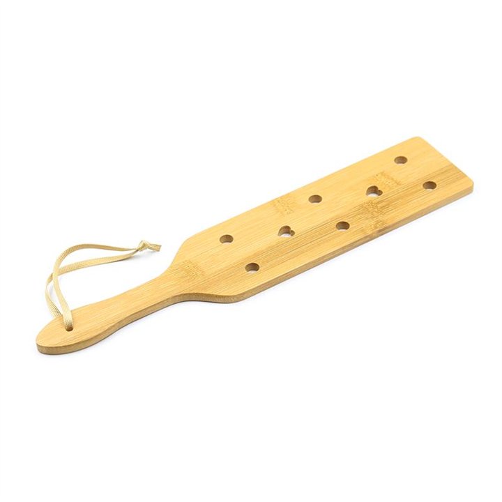 Bamboo Paddle with Hearts 33 cm - 843658379600 - Teknashop Ltd