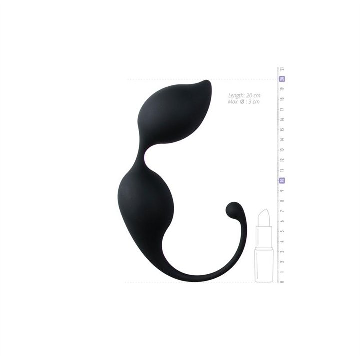 Curved Kegel Balls - Black - ET209BLK - Teknashop Ltd