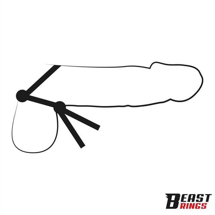 Lasso Adjustable Silicone Cock Ring - BR-135 - Teknashop Ltd