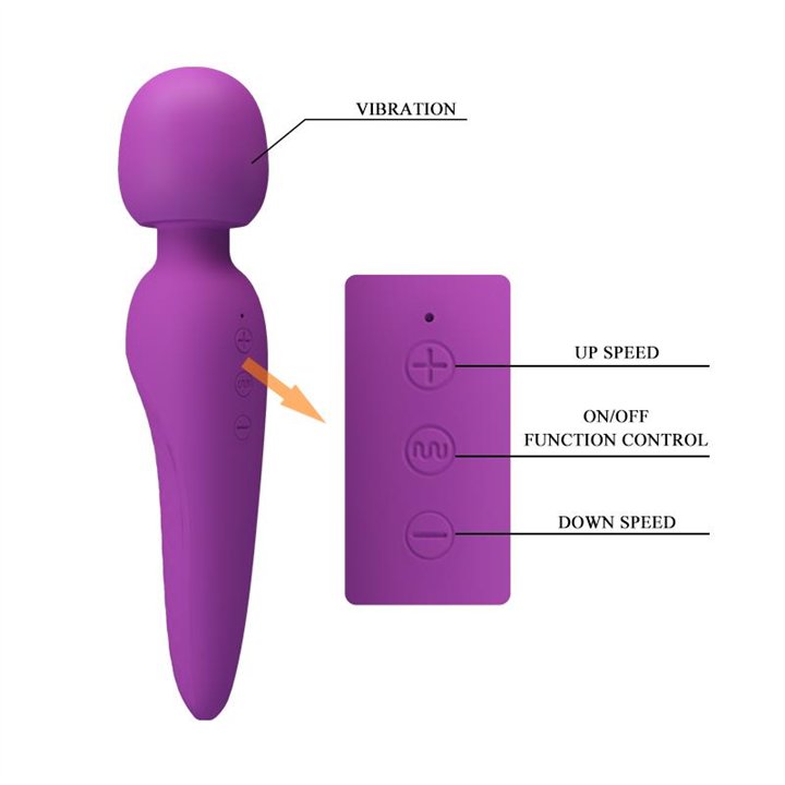 Meredith Wand Massager USB Violet - BI-014668 - Teknashop Ltd