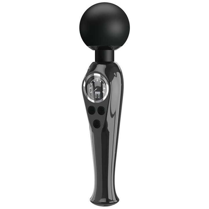 Stavros the Great Wand with Digital Screen Black - BW-055016-LED - Teknashop Ltd