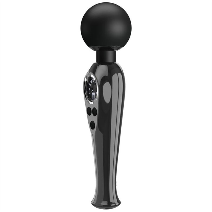 Stavros the Great Wand with Digital Screen Black - BW-055016-LED - Teknashop Ltd