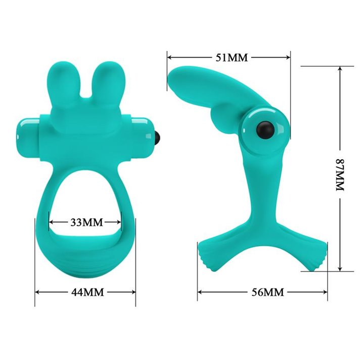 Vibrating Penis Ring Passionate Dante Green - BI-210320-1 - Teknashop Ltd