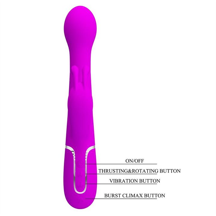 Vibe with Thrusting and Rotating Beads Dejon Pink - BW-500014 - Teknashop Ltd