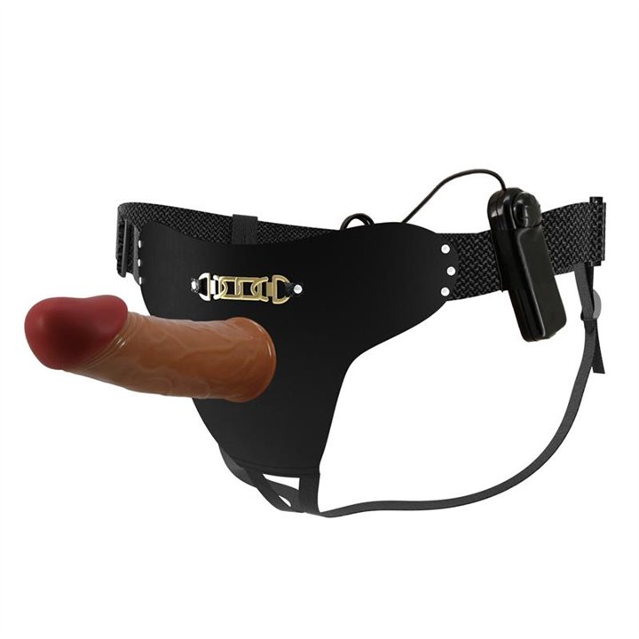 Strap-on with Holow Dildo, Vibration and Remote Control Starks - BW-022096Z - Teknashop Ltd