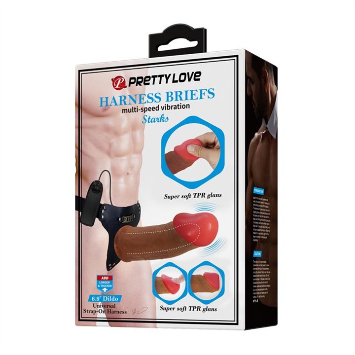 Strap-on with Holow Dildo, Vibration and Remote Control Starks - BW-022096Z - Teknashop Ltd