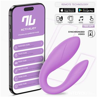 Couple Toy with App Flexible Silicone Lavender - IN-478 - Teknashop Ltd