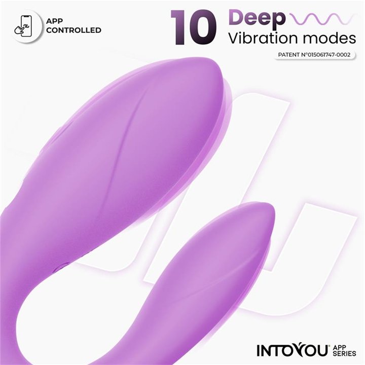 Couple Toy with App Flexible Silicone Lavender - IN-478 - Teknashop Ltd