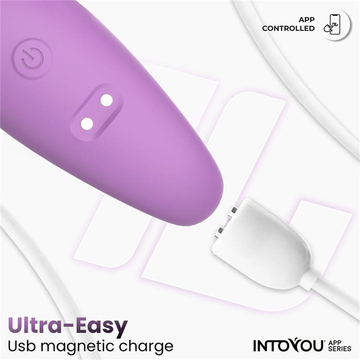 Couple Toy with App Flexible Silicone Lavender - IN-478 - Teknashop Ltd
