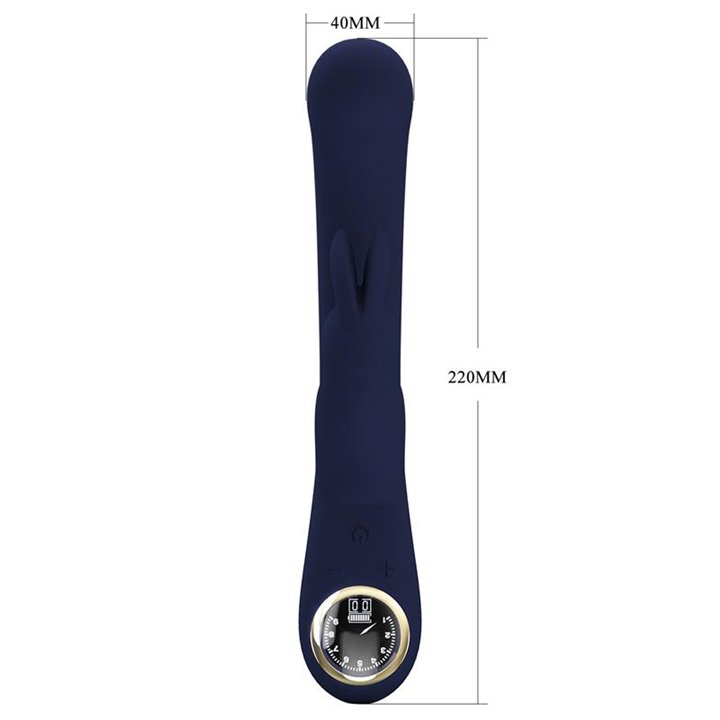 Lamar Vibrator G-Spot Rabbit Dark Blue - BW-500004-LED-2 - Teknashop Ltd