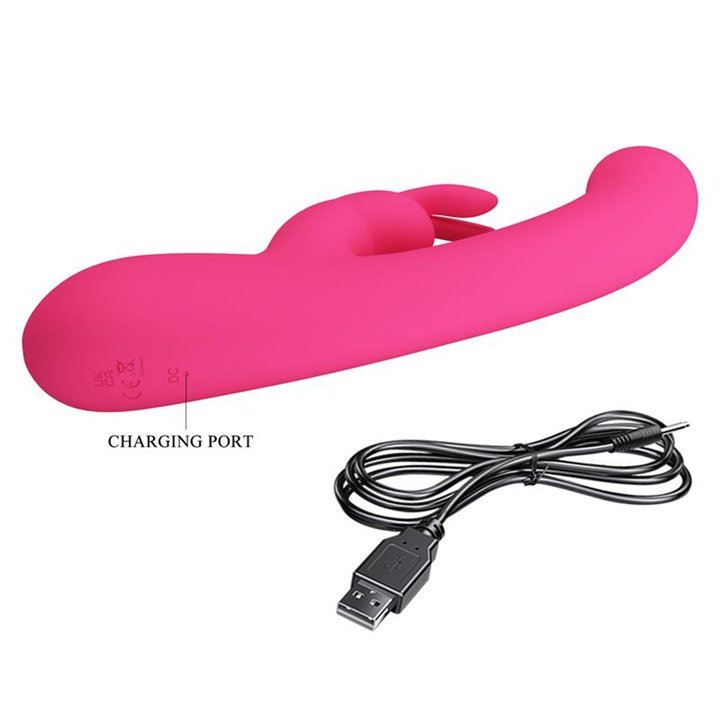 Lamar Vibrator G-Spot Rabbit Pink - BW-500004-LED-1 - Teknashop Ltd